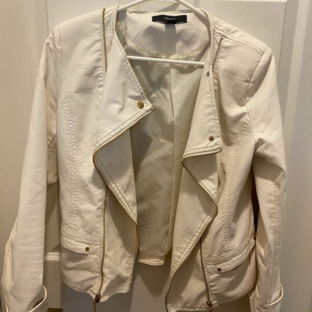 Faux leather jacket